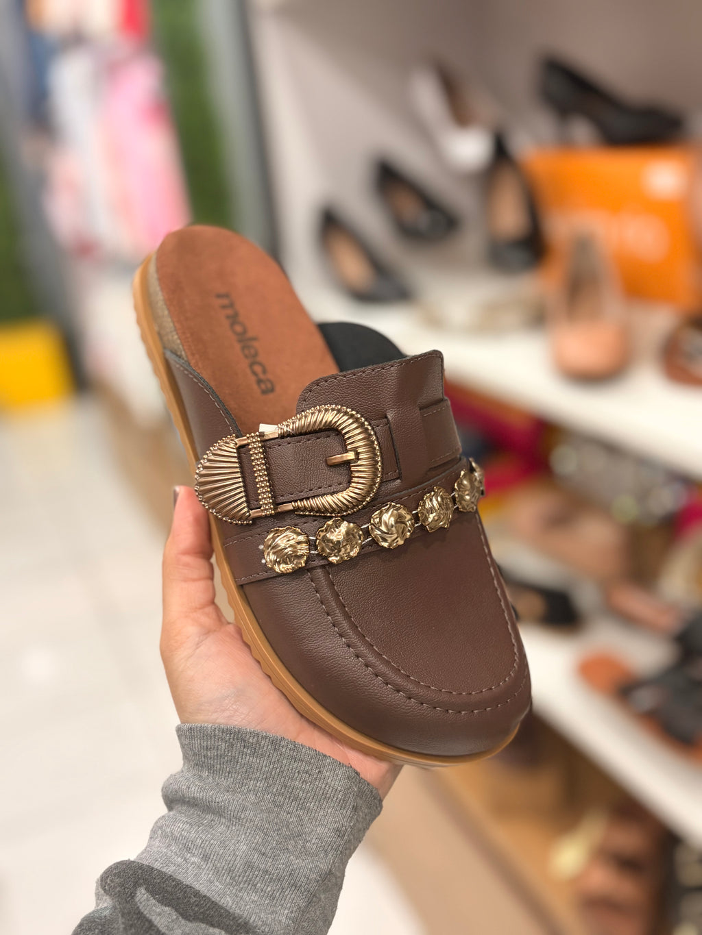 Mule Moleca Marrom